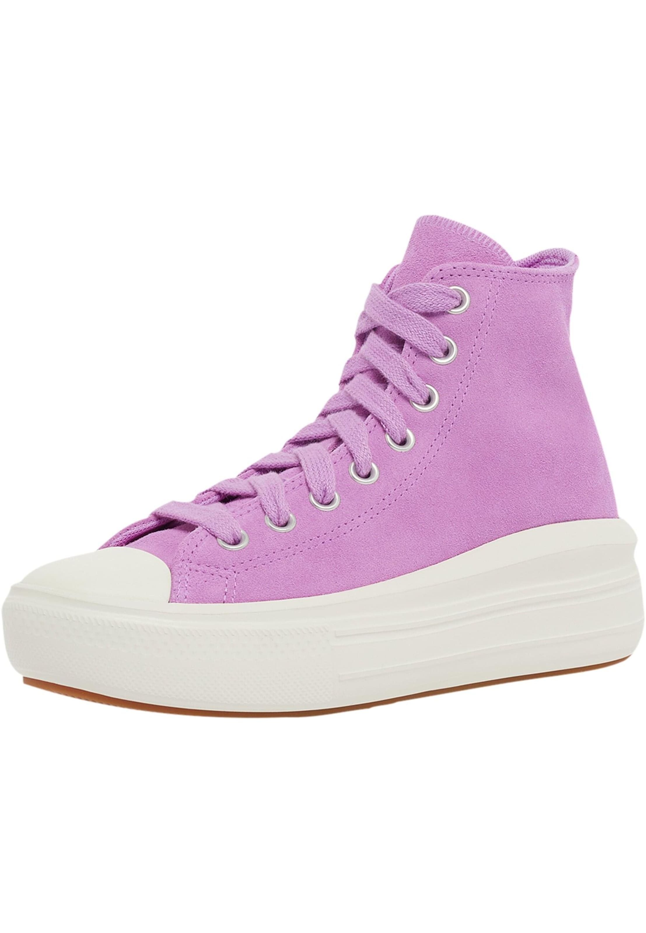 Baskets basses ' ' CONVERSE en rose : devant
