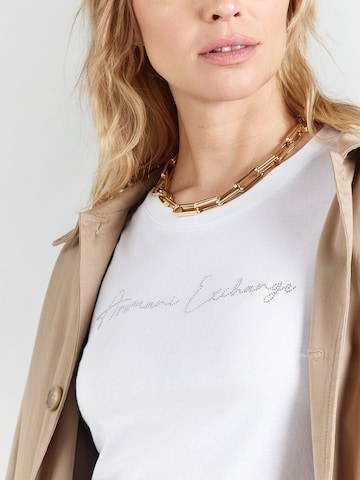 ARMANI EXCHANGE - Camiseta en blanco