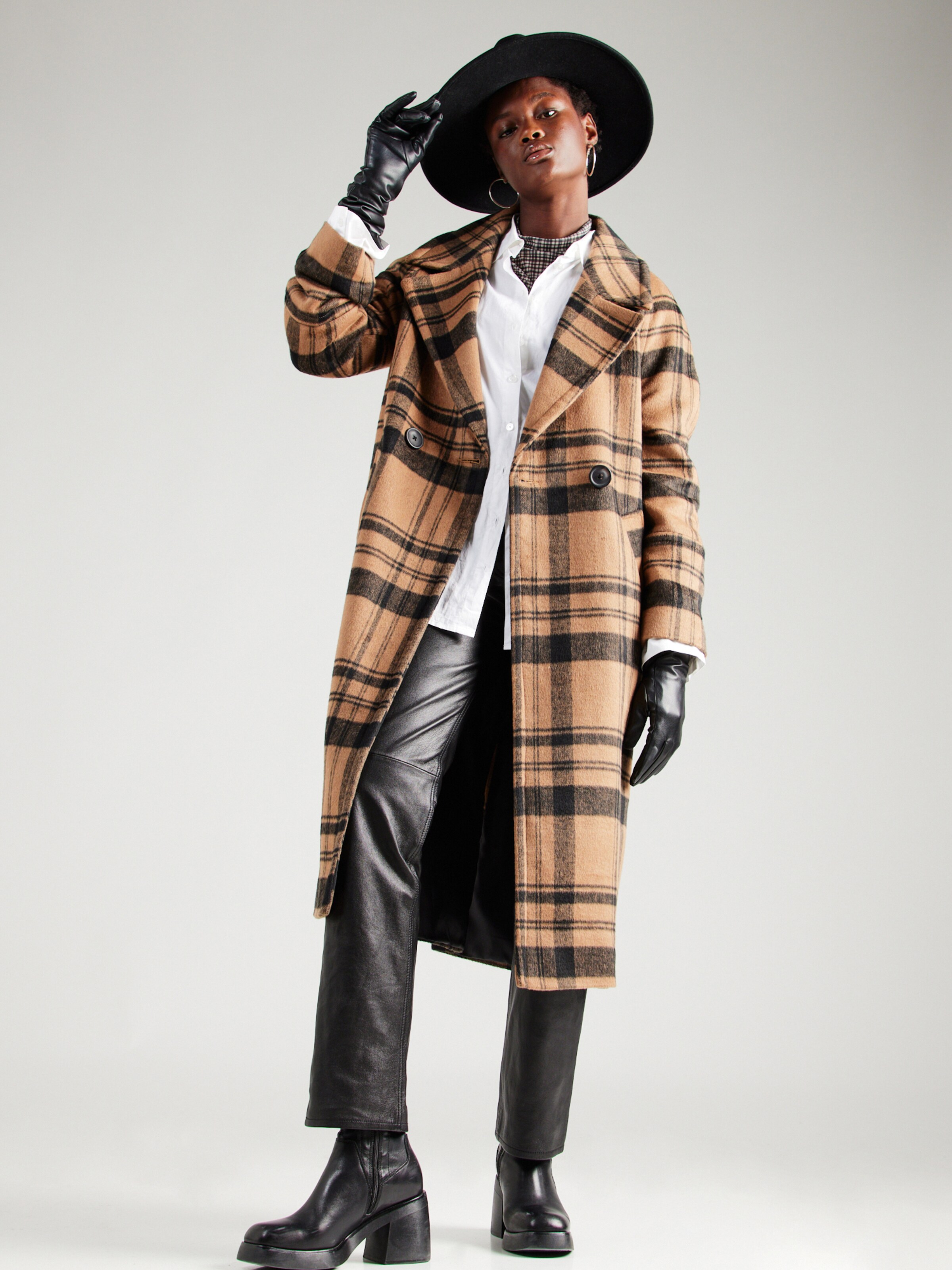 River island tartan coat deals