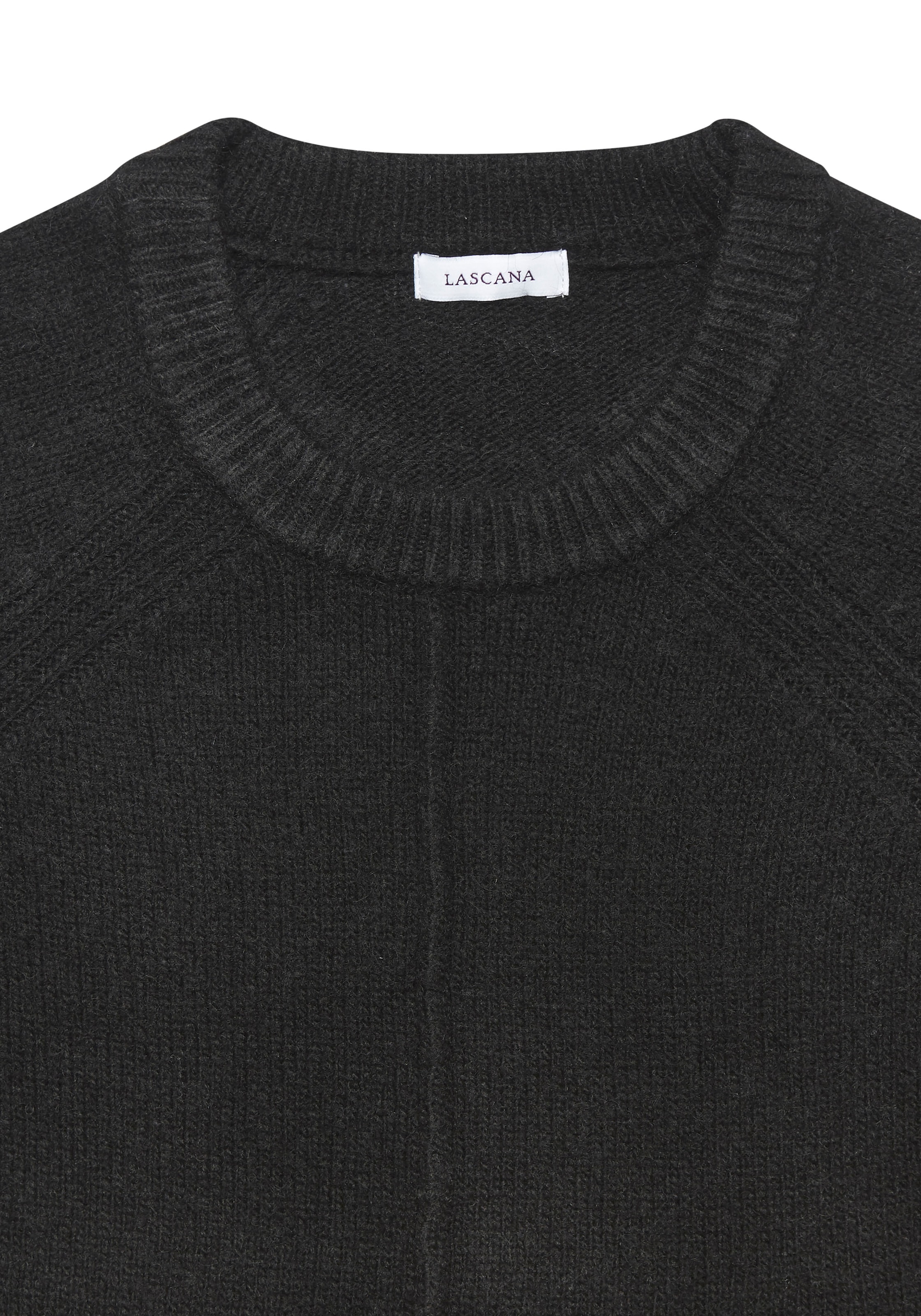 LASCANA Pullover in Schwarz