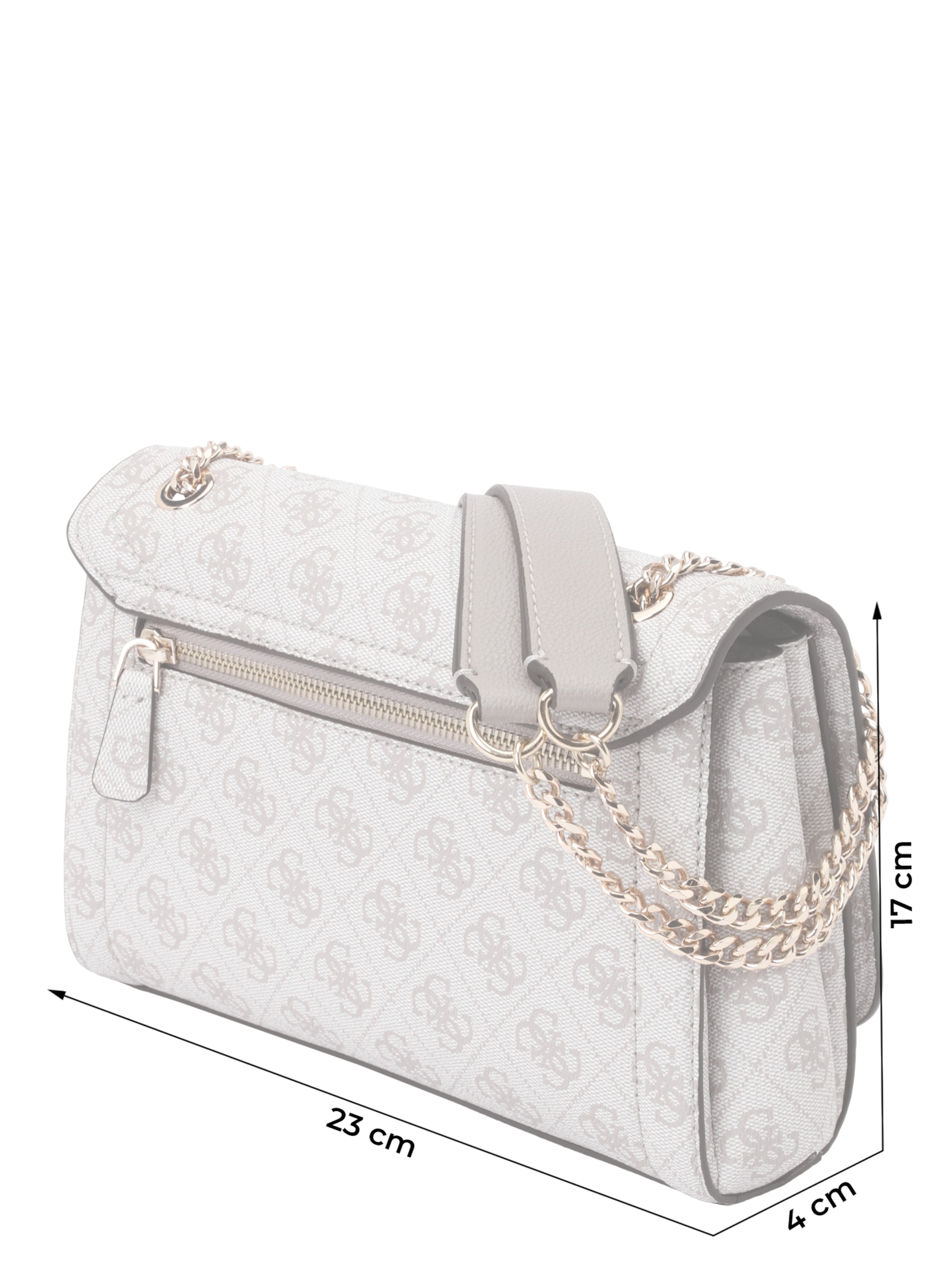 GUESS - Mala de ombro 'Noelle II' em cinzento