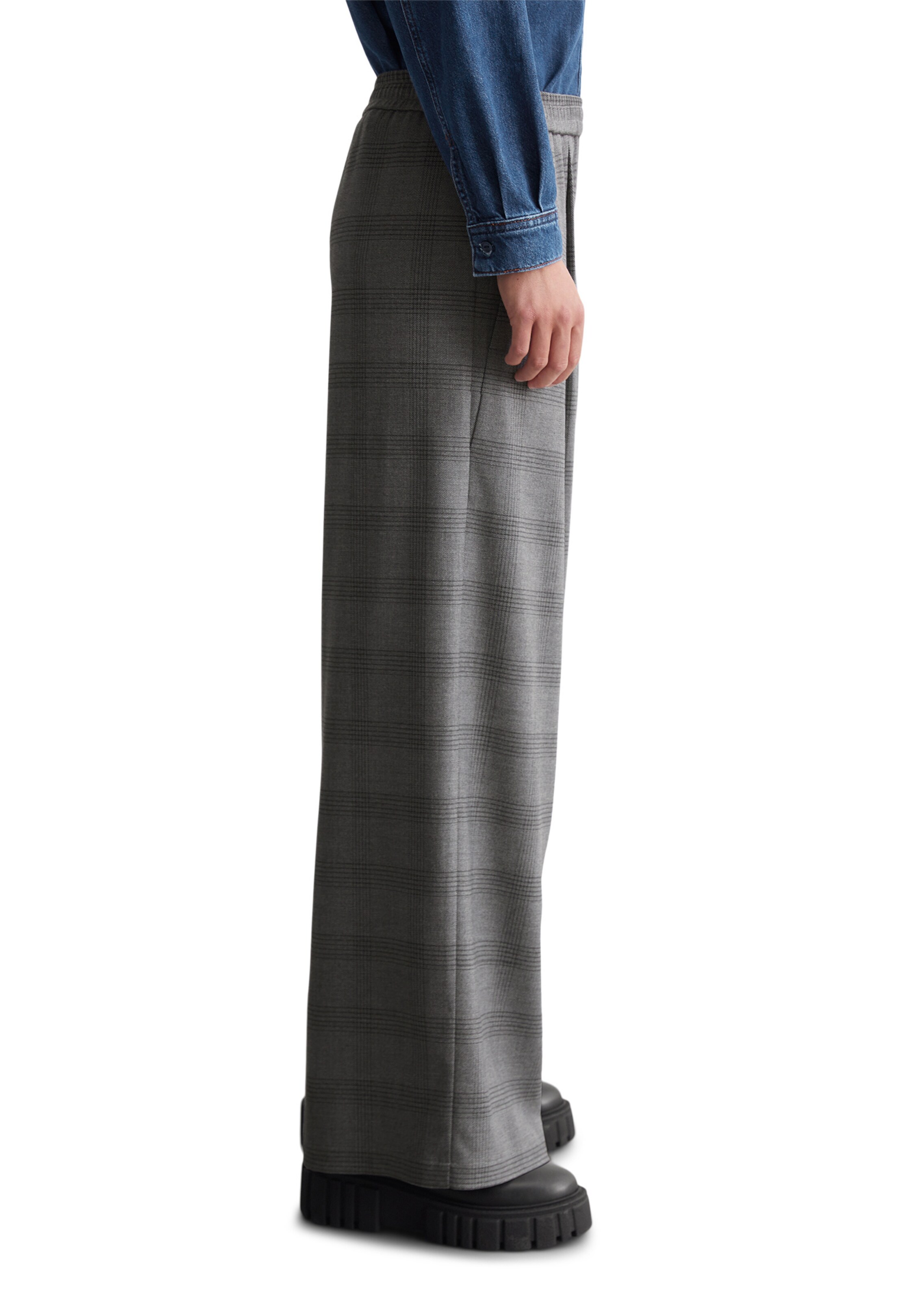Wide Leg Pantalon à pince Marc O'Polo DENIM en gris
