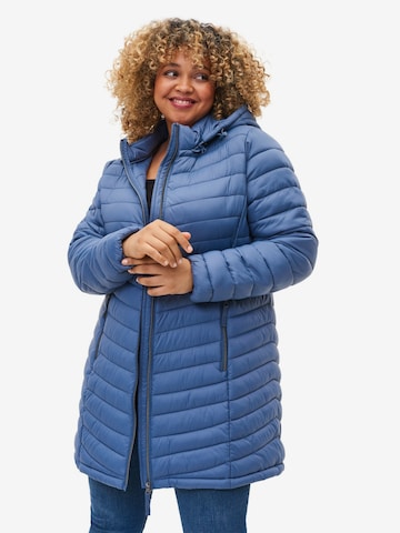 Zizzi Performance Jacket 'SALLY' in Blue: front