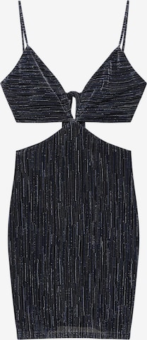 Pull&BearKoktel haljina - crna boja: prednji dio