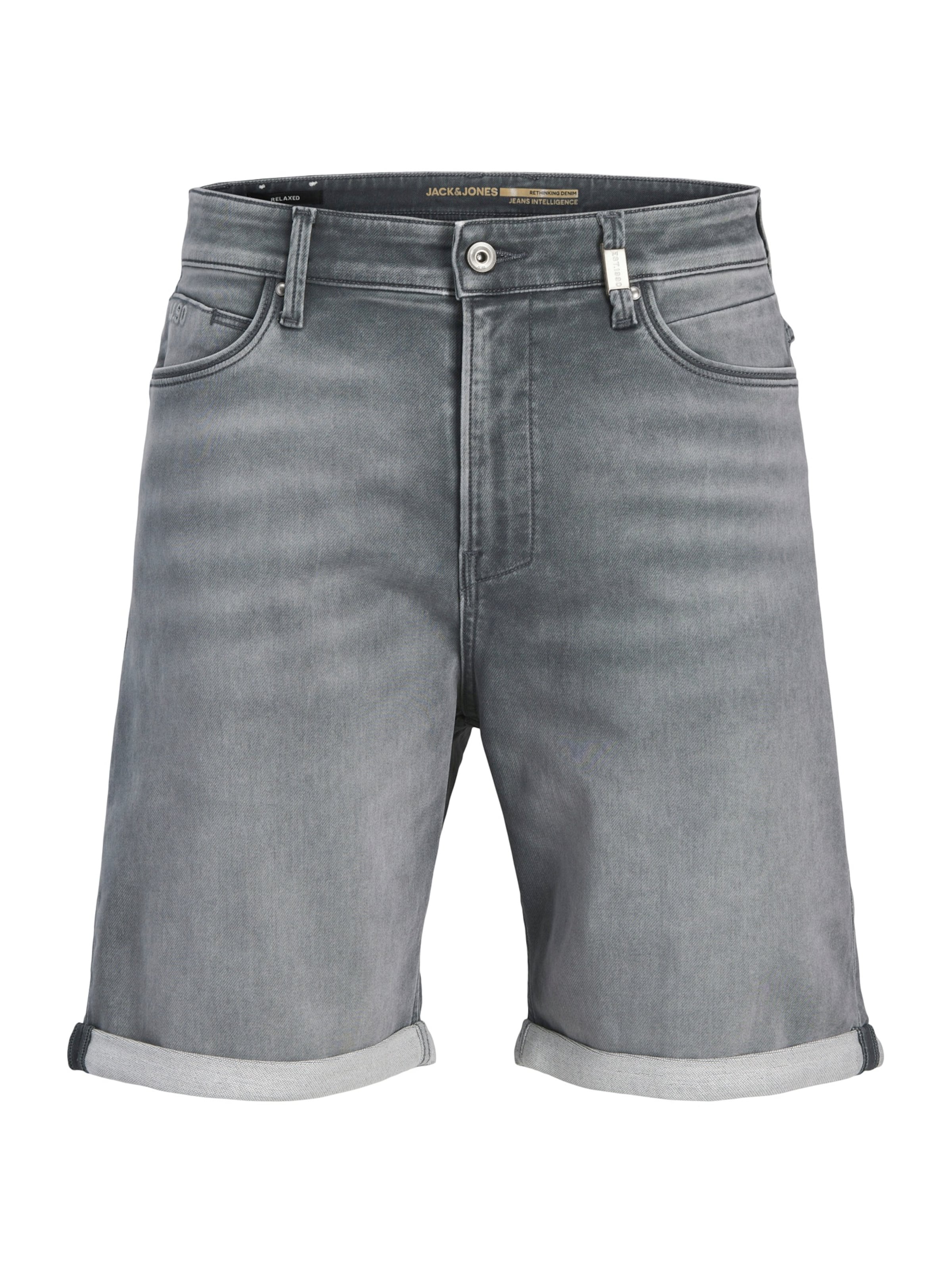 JACK & JONES Loose fit Jeans 'JJITONY JJASHER' in Grey: front