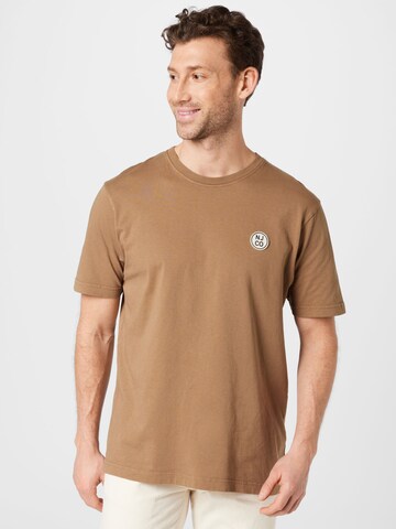 Nudie Jeans Co Regular fit Shirt in Brown: front