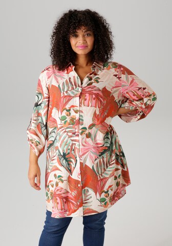 Aniston Tunic in Beige: front