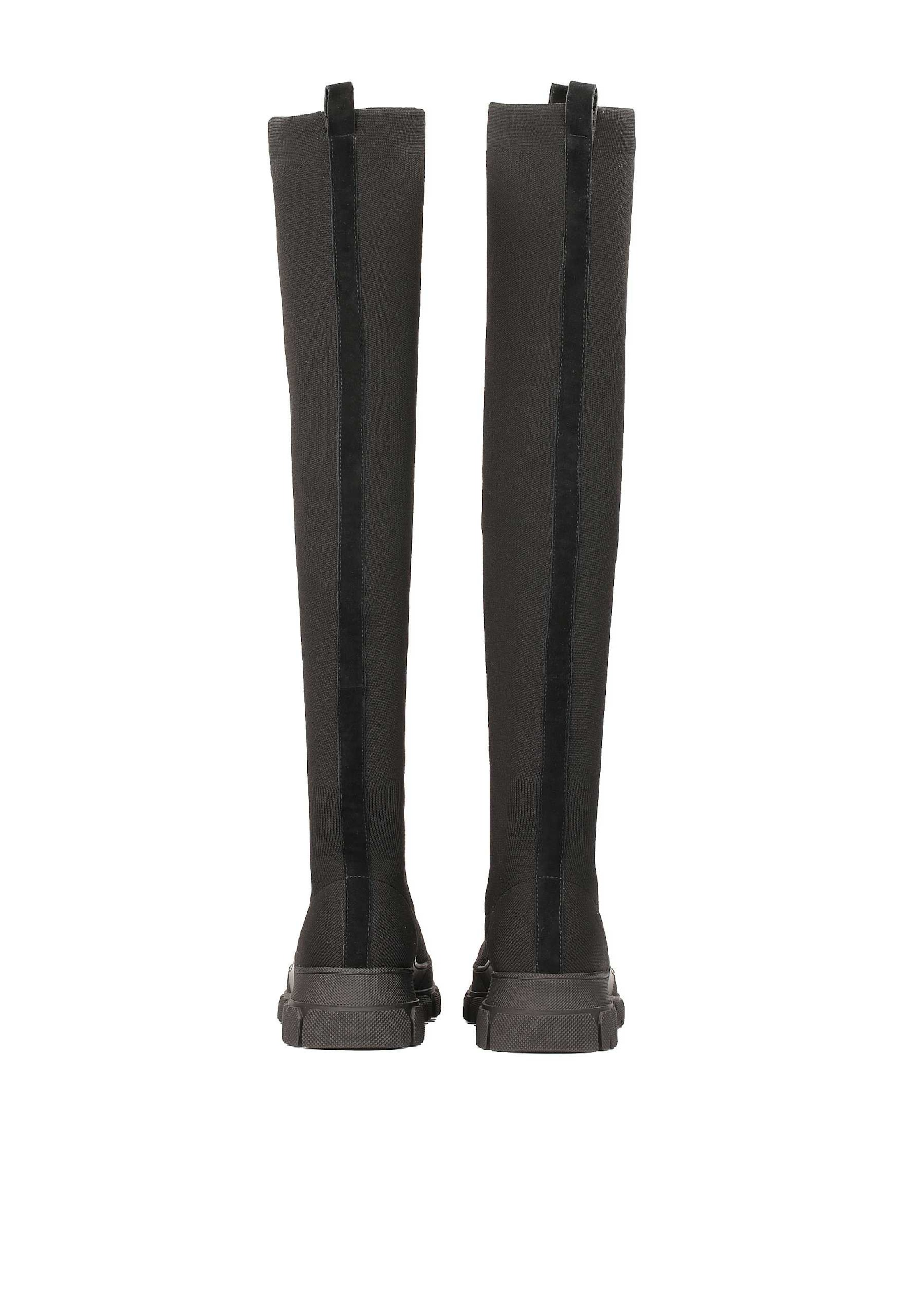 Kazar Térd feletti csizmák - fekete