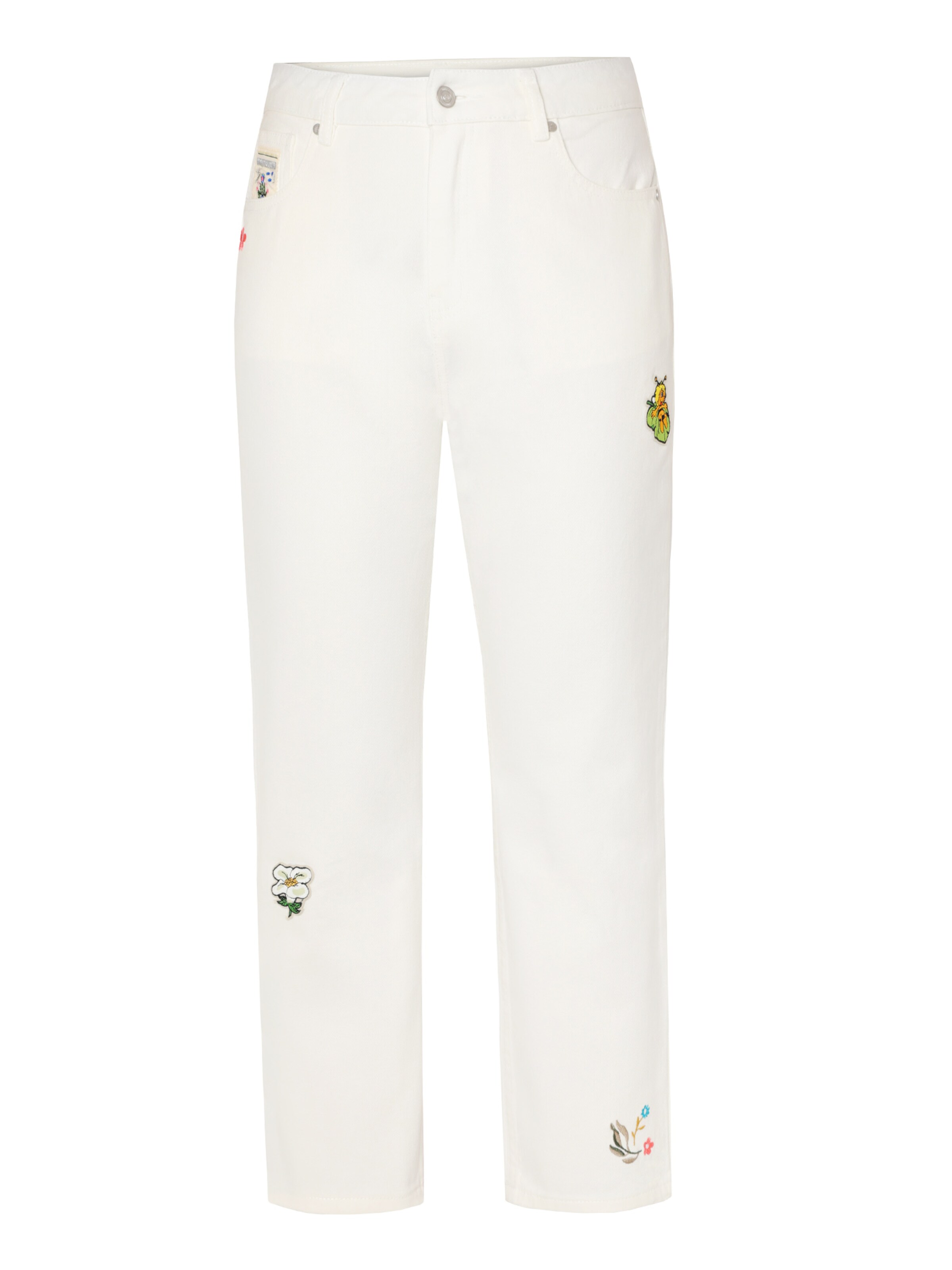 TATUUM Normalny krój Spodnie w kolorze biały: przód