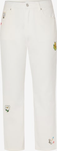 TATUUM Regular Housut värissä valkoinen: etupuoli