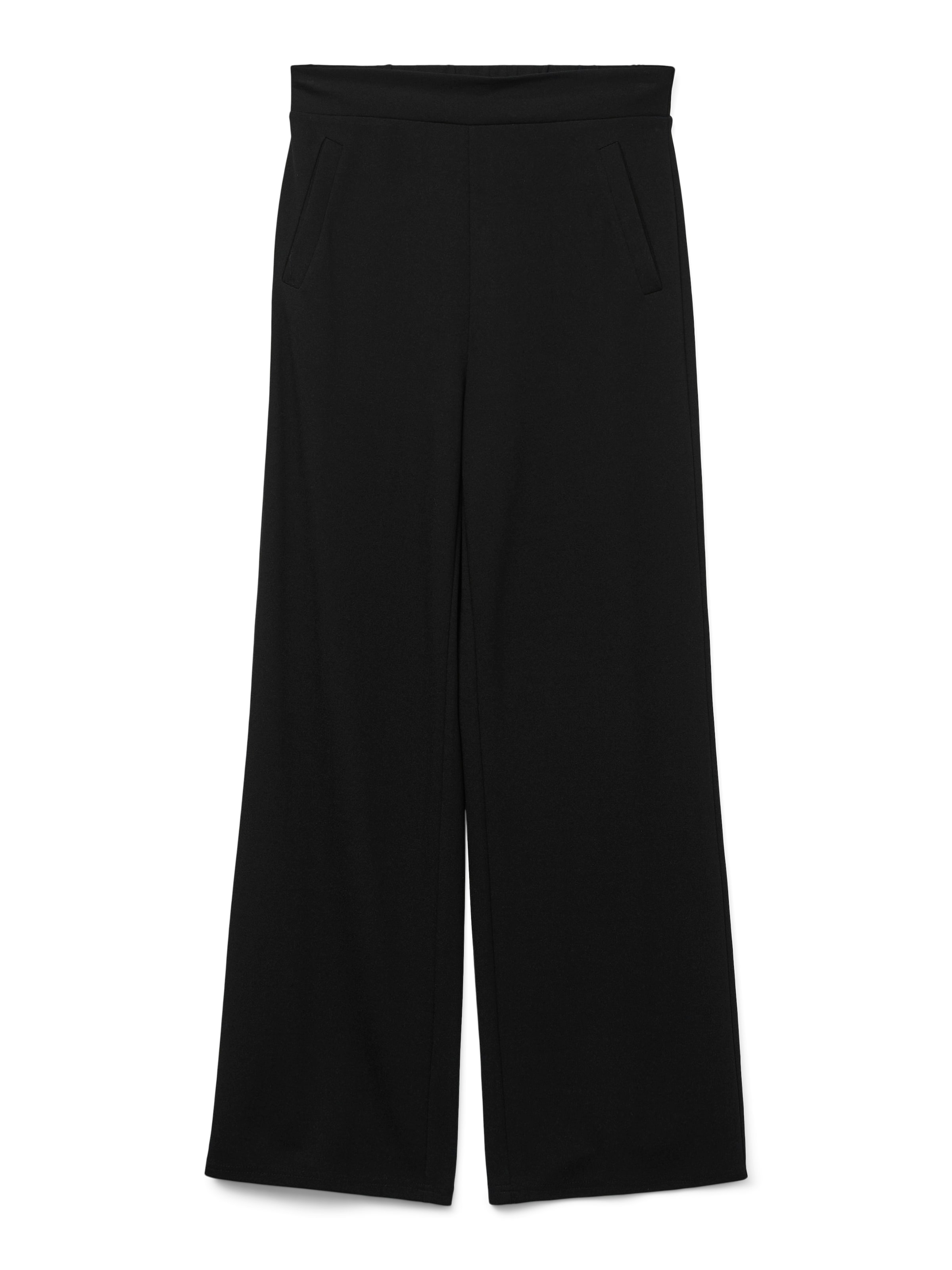 VERO MODA Wide leg Byxa 'VMLAVA' i svart: framsida