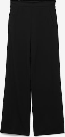 VERO MODA Wide Leg Housut 'VMLAVA' värissä musta: etupuoli