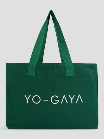 YO-GAYA Shopper 'Canvas Bag' in Groen: voorkant