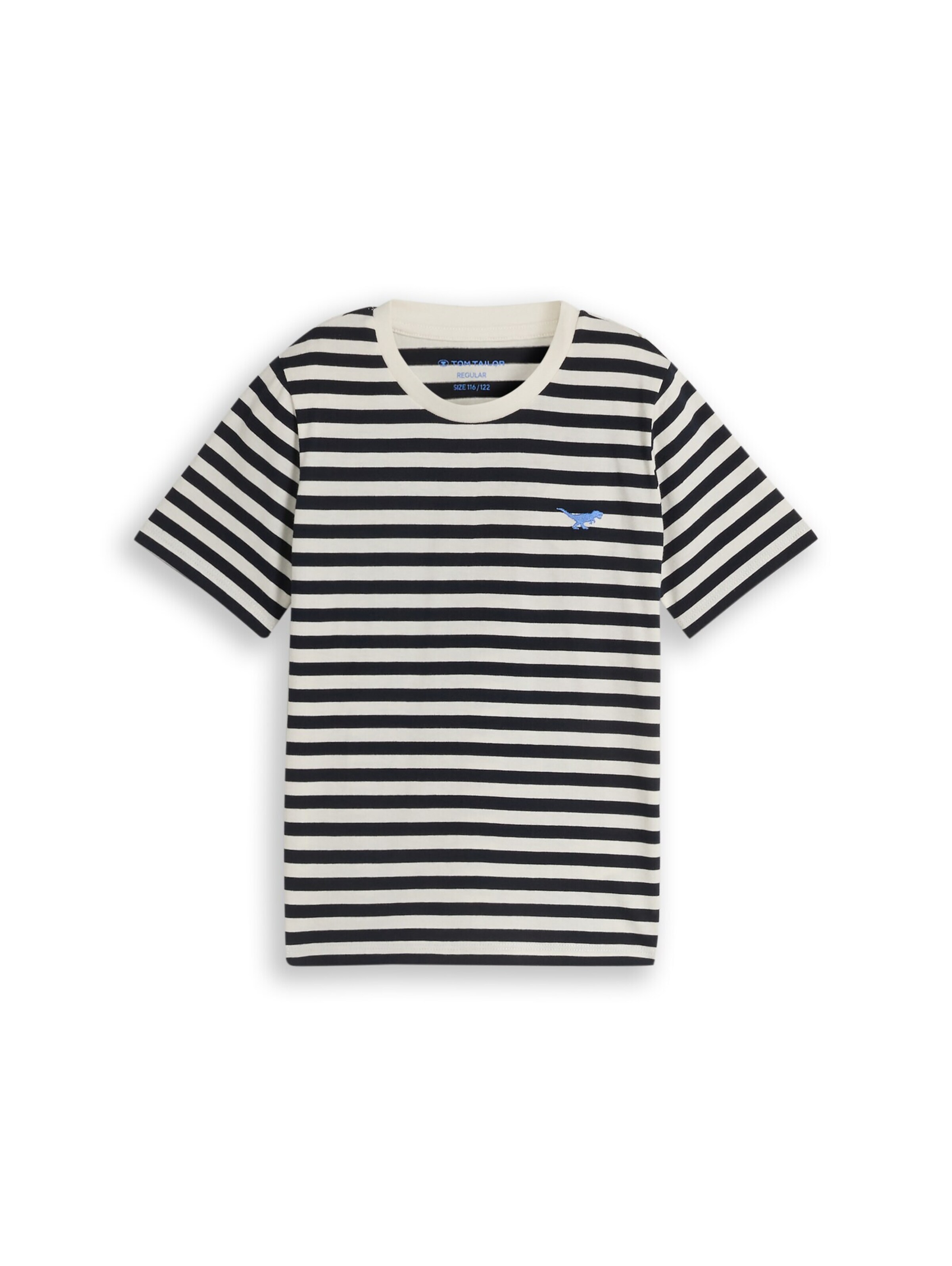 TOM TAILOR Shirt in 92 in de kleur Crème / Navy, Productweergave
