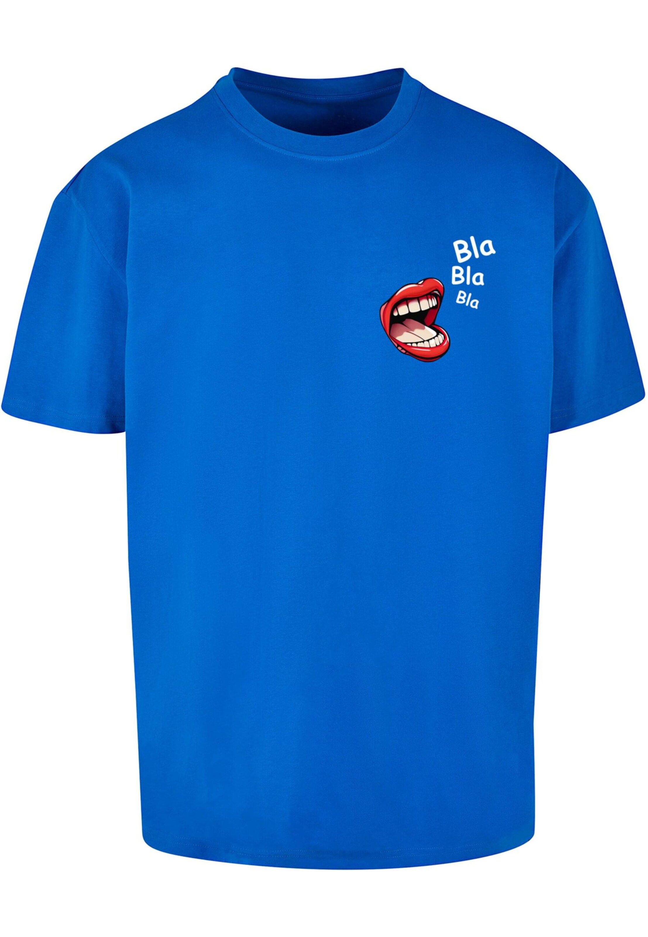 T-Shirt 'Bla Bla Bla Comic' Merchcode en bleu : devant