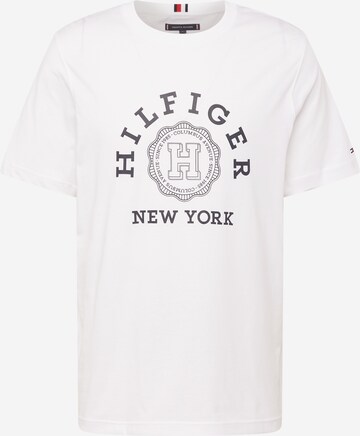 T-Shirt TOMMY HILFIGER en blanc : devant