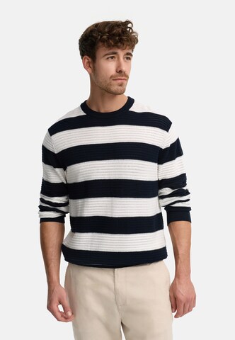 INDICODE JEANS Pullover' INTidsel ' in Blau: Vorderseite