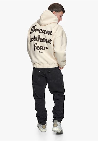 Dropsize Sweatjacke 'Dream Without Fear' in Beige