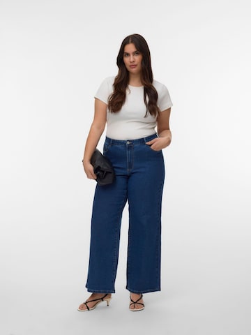 Vero Moda Curve Wide leg Jeans 'VMClusia' in Blauw