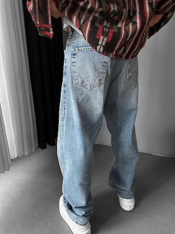 Baggy Jean 'Front Line Baggy Jeans - Light Blue' Kleidermafia en bleu
