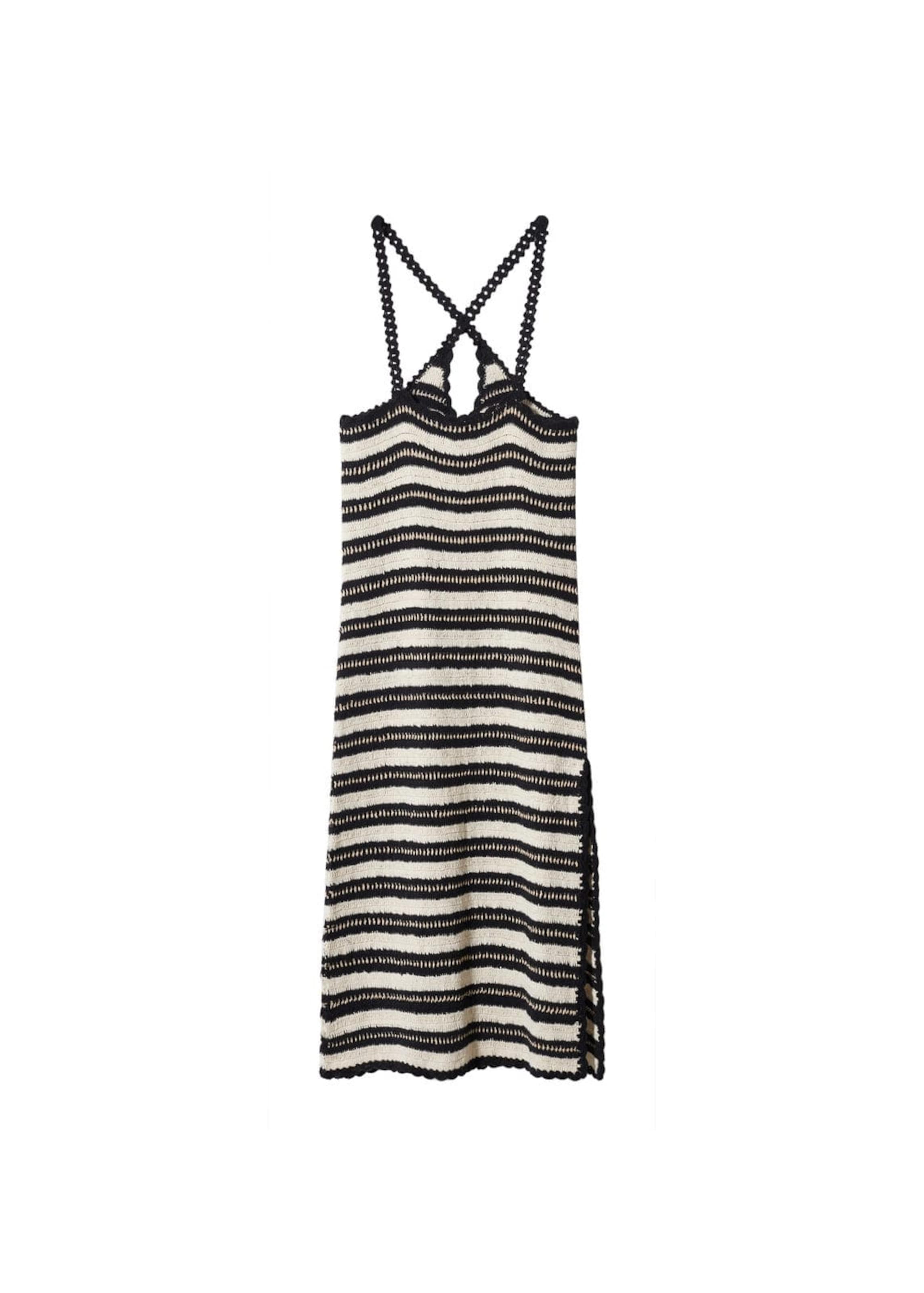 MANGO Letné šaty 'Conchin' - Čierna: predná strana