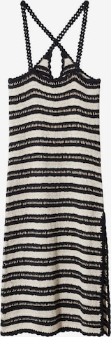 MANGO Stickad klänning 'Conchin' i svart: framsida