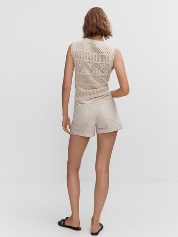 MANGO Regular Shorts in Beige