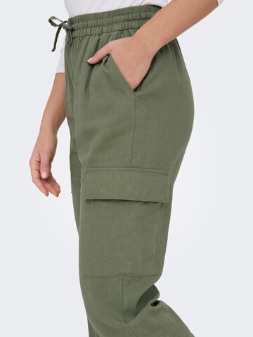 ONLY - Loosefit Calças cargo 'CARO' em verde