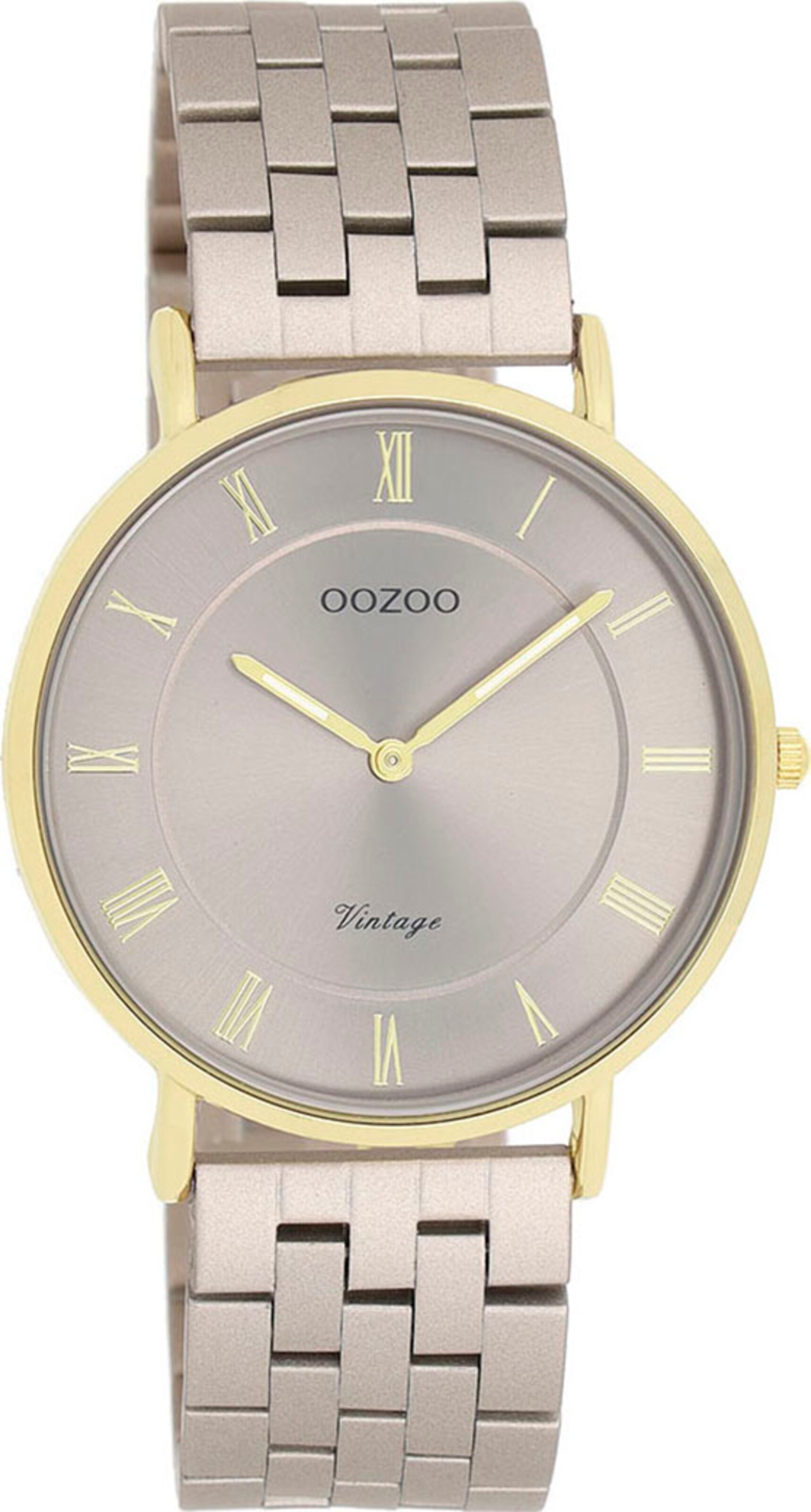 OOZOO Analog Watch in Silver: front
