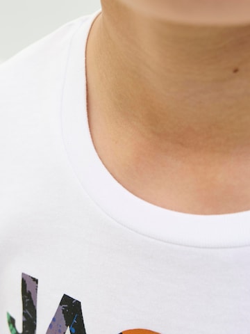 T-Shirt 'JJGEPLAS' Jack & Jones Junior en blanc