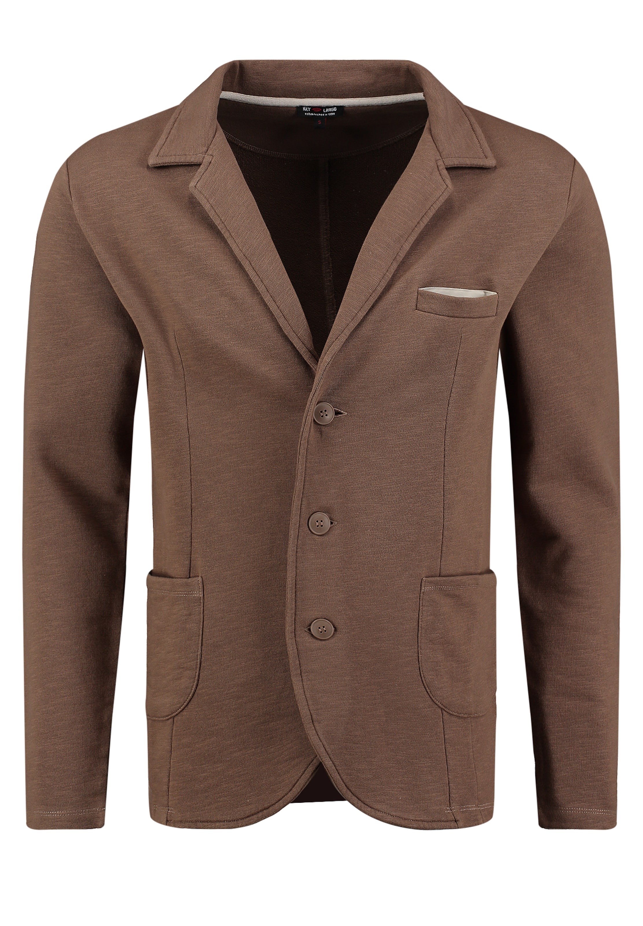 Key Largo Sweatjakke 'KLBombay' i brun: forside