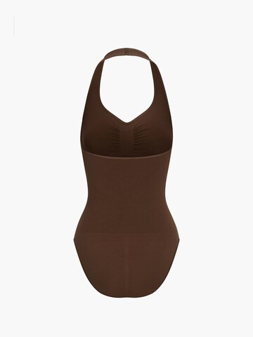 Body modelant 'Neckholder Bodysuit mit Slip' cfab (formerly creamy fabrics) en marron
