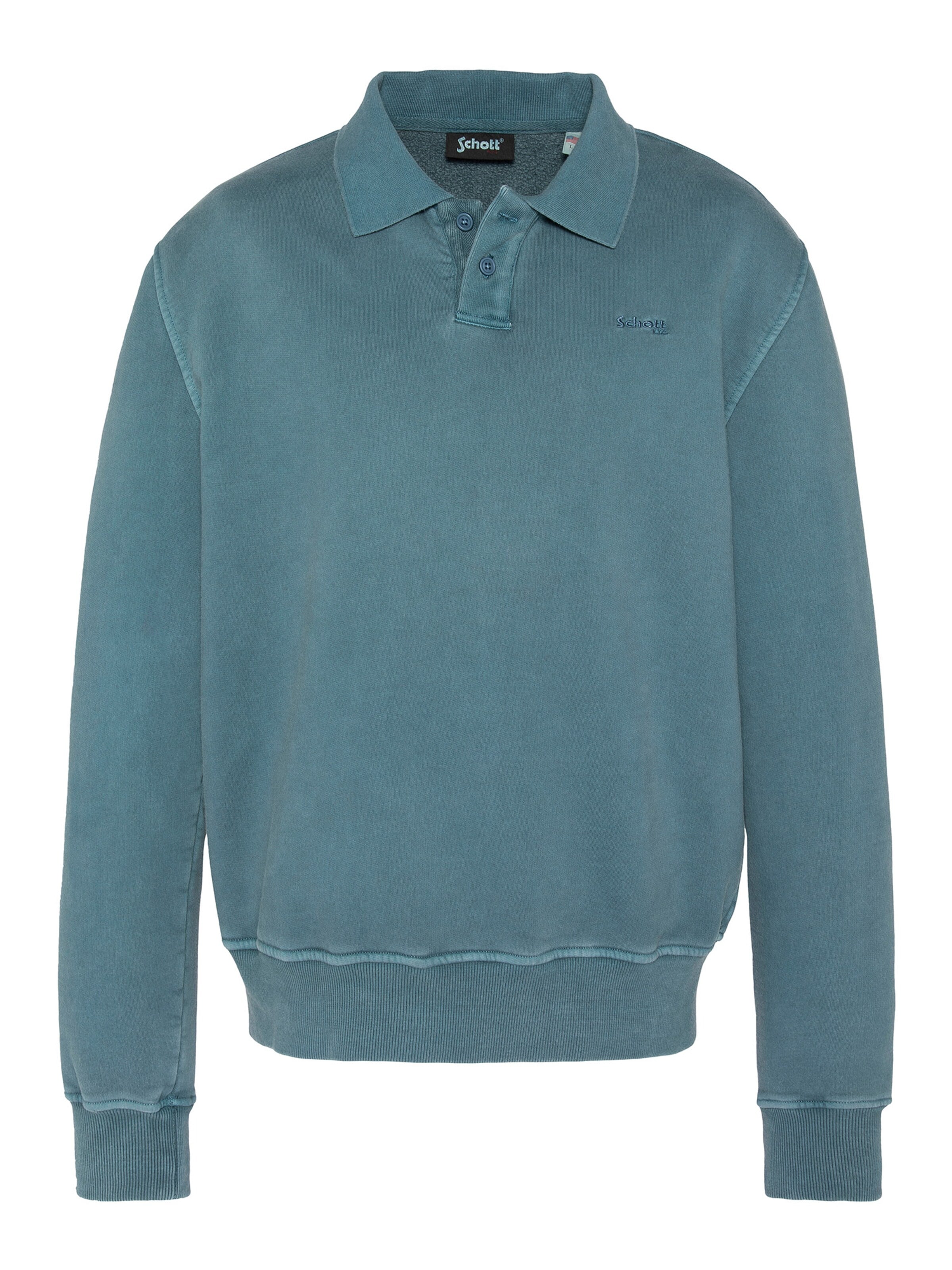 Sweat-shirt Schott NYC en bleu : devant