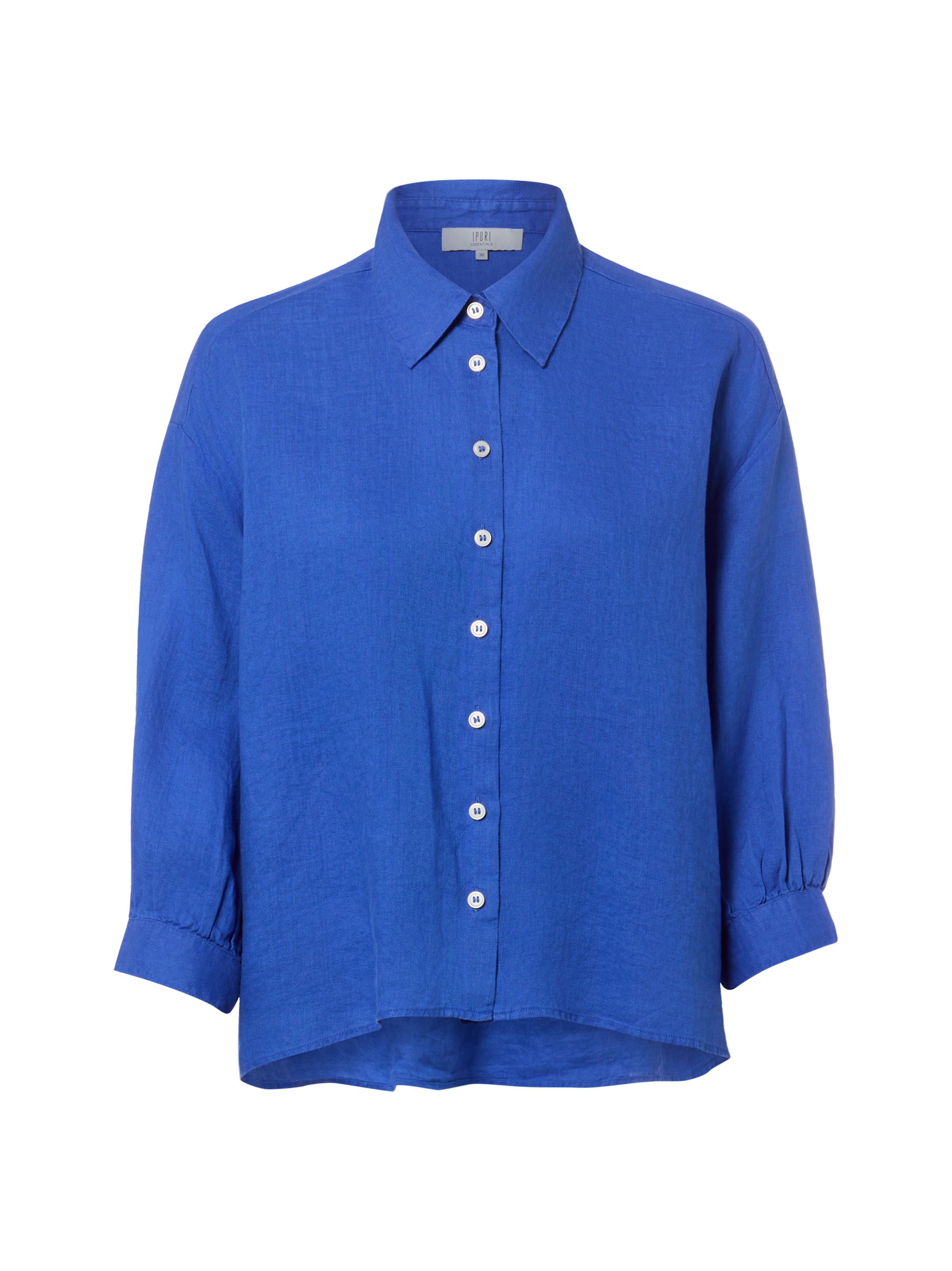 Ipuri Bluse in Blau: Vorderseite