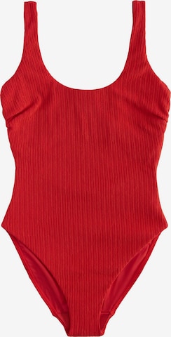 Next Bustier Uimapuku värissä punainen: etupuoli
