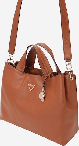 GUESS Handväska 'KERSTI' i brun: framsida