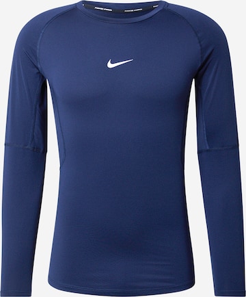 NIKE - Camiseta funcional 'Pro' en azul: frente