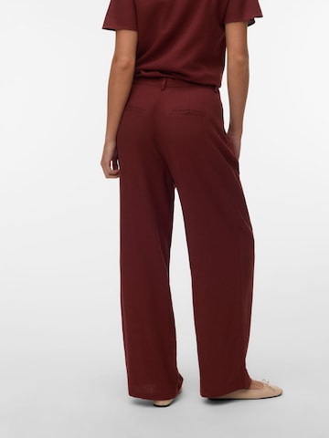 VERO MODA - Pierna ancha Pantalón plisado 'VMMymilo' en marrón