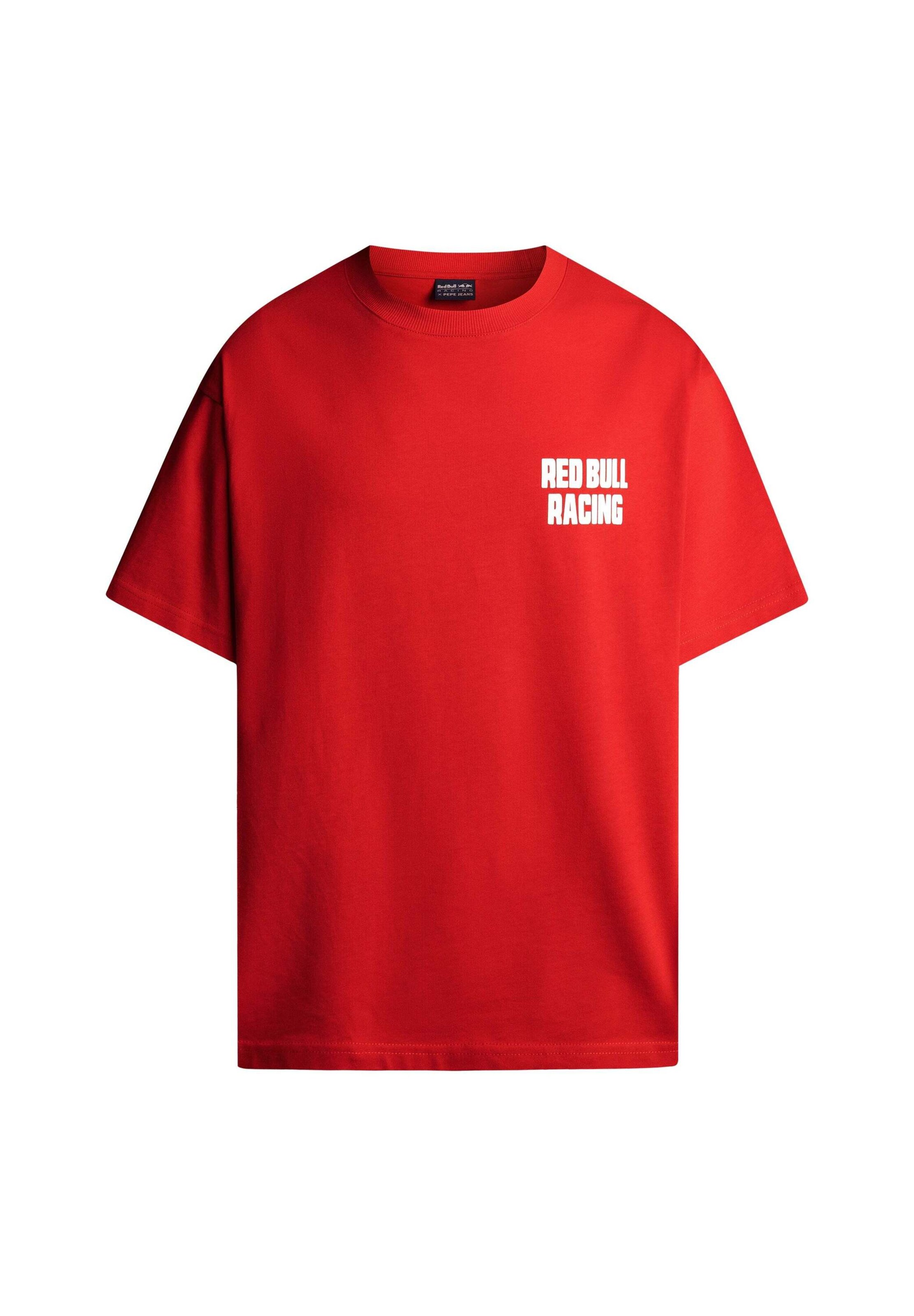 Red Bull Racing x Pepe Jeans - Camiseta 'RACING & TAPAS' en rojo: frente