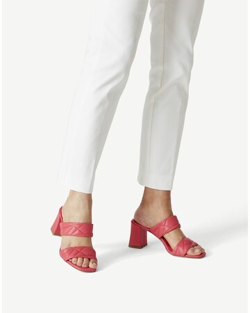 TAMARIS Mules in Pink: front