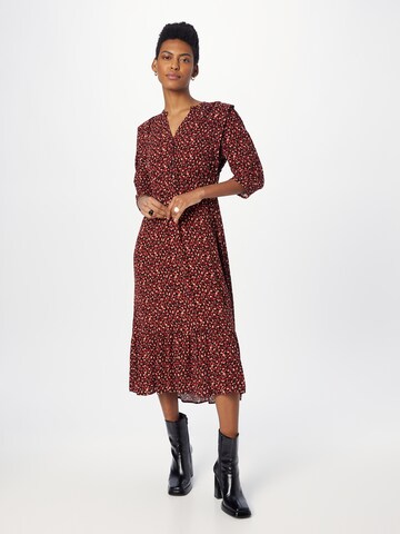 Robe-chemise BONOBO en rouge : devant