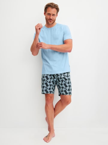 CALIDA Pyjama kurz 'Relax Easter'‌‌‌‌‌‌ in Grau: Vorderseite