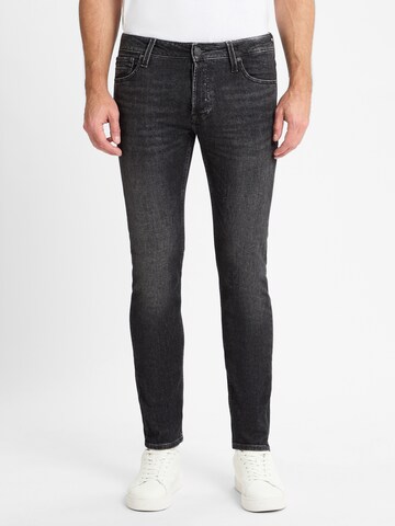 JACK & JONES Slim fit Jeans 'JJIGlenn' in Black: front