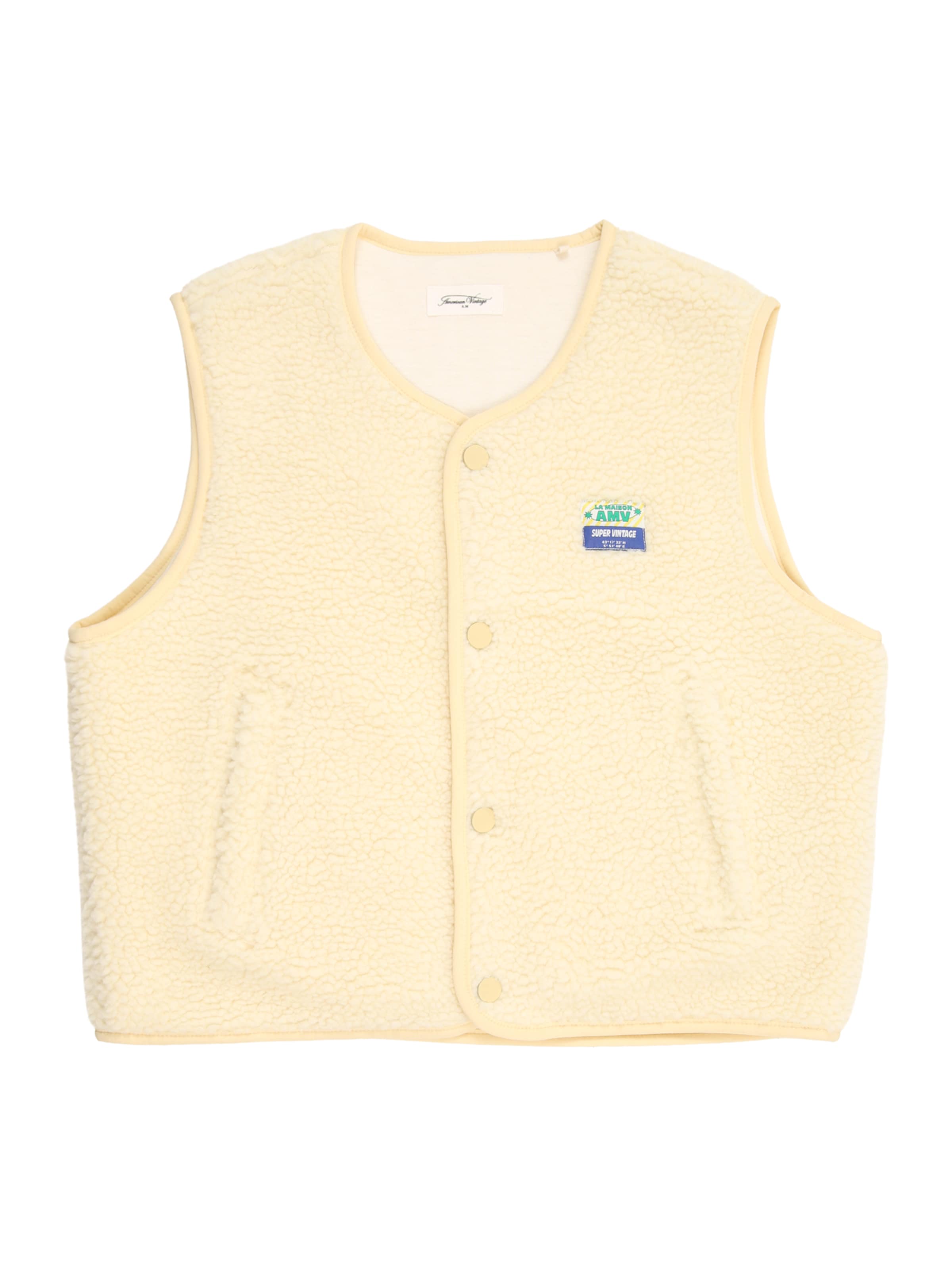 AMERICAN VINTAGE Жилетка 'HOKTOWN' в Бежевый: спереди