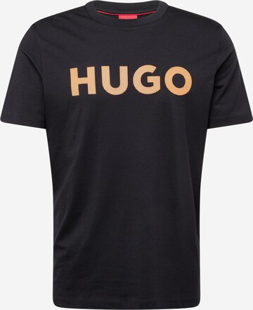 HUGO Shirt 'Dulivio' in Black: front