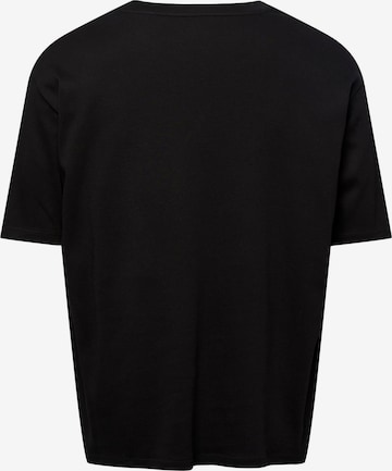 melns IIQUAL T-Krekls