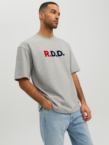 R.D.D. ROYAL DENIM DIVISION Shirt 'Calvin' in Grijs: voorkant