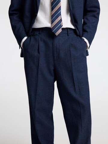 SELECTED HOMME Regular Trousers with creases in Blue