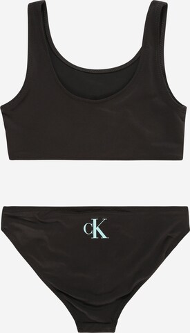 Calvin Klein Swimwear Bustier Bikini in Zwart