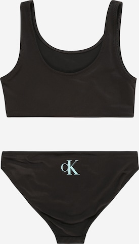 Calvin Klein Swimwear - Soutien Bustier Biquíni em preto